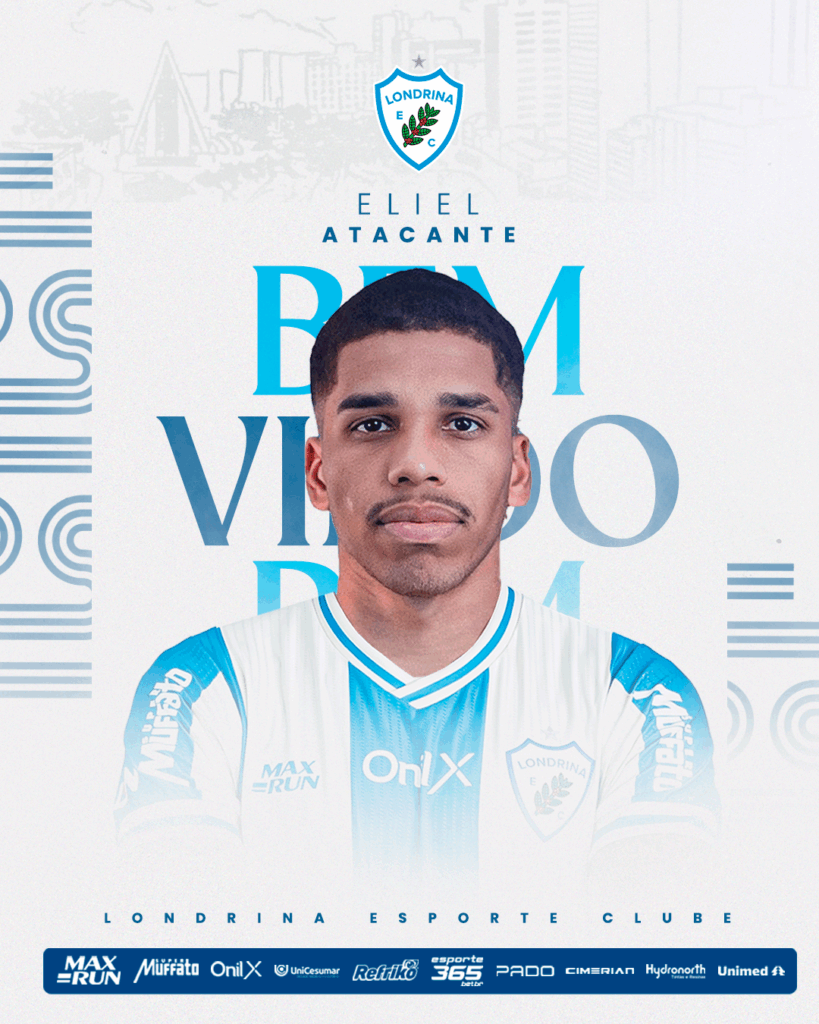 Eliel, novo atacante do Londrina EC, reforço para a Série C 2025, com passagens por Cuiabá, Paysandu e Ponte Preta.