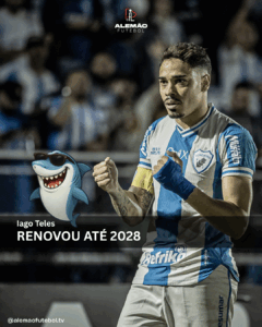 Atacante Iago Teles comemora gol em partida do Londrina pela Série C